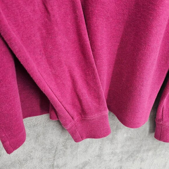 Polo Ralph Lauren Quarter Zip Pullover Sweater M Red Long Sleeve Mock Neck 90s - Picture 6 of 11